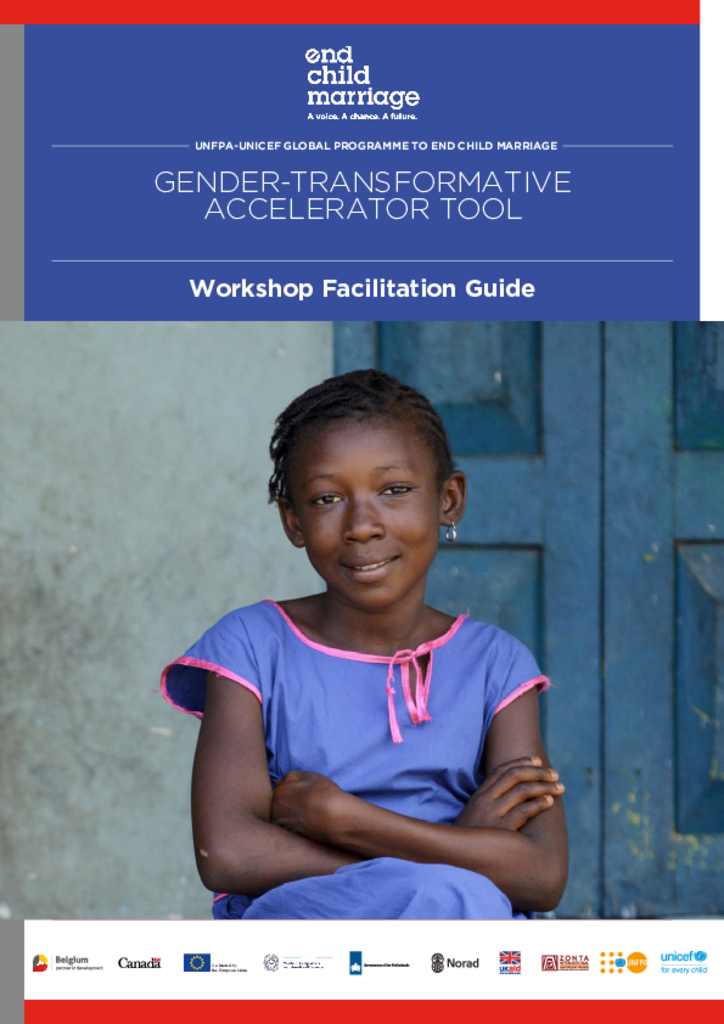 Gender-Transformative Accelerator Tool - Workshop Facilitation Guide