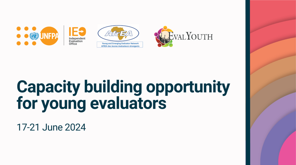 Capacity building opportunity for young evaluators, 17-21 June 2024