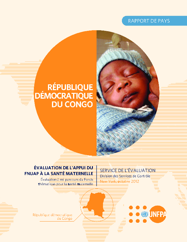 UNFPA Support to Maternal Health. Democratic Republic of Congo Country Case Study