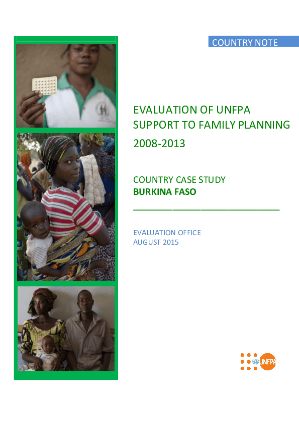 UNFPA Support to Family Planning