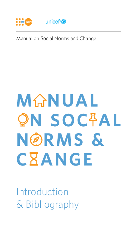 Text - Manual on Social Norms and Change publication cover