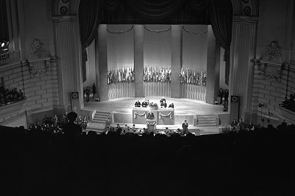 The San Francisco Conference on 26 June 1945, at which the United Nations Charter was signed. © UN Photo/Rommel