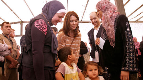 UNFPA Patron, H.R.H. Crown Princess Mary of Denmark, Visits Syrian Refugees in Jordan