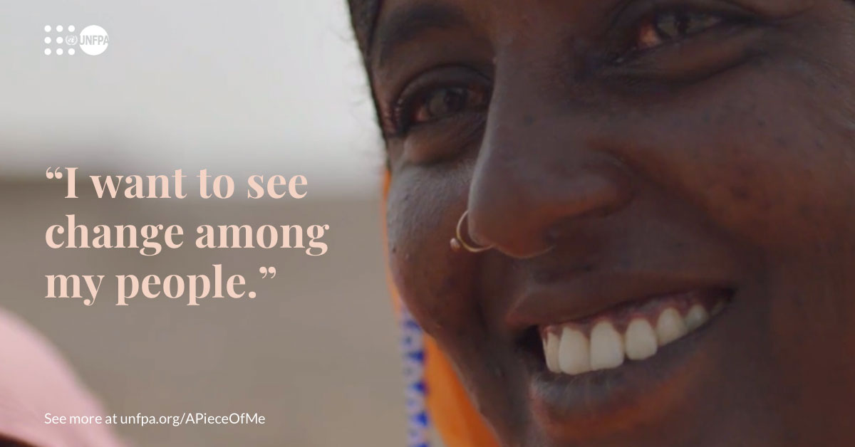 When communities decide to abandon female genital mutilation (FGM) once and for all, change begins.‬ #SeeAPieceOfMe to hear Zahra’s inspiring story: unf.pa/Zahra #EndFGM