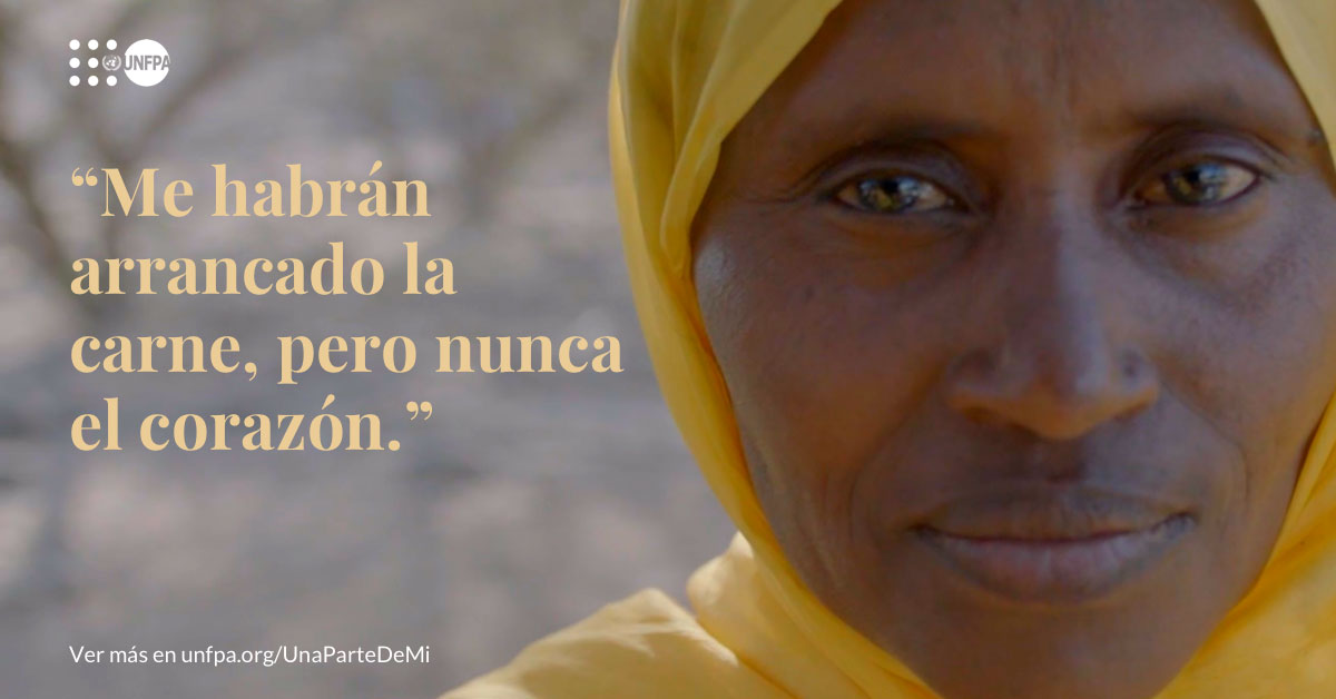 No importa lo que le arrancaran mediante la #mutilacióngenitalfemenina nunca perdió la voluntad de vivir.‬ Descubre la conmovedora historia de Abida: unf.pa/Abida_ES #SeeAPieceOfMe #EndFGM