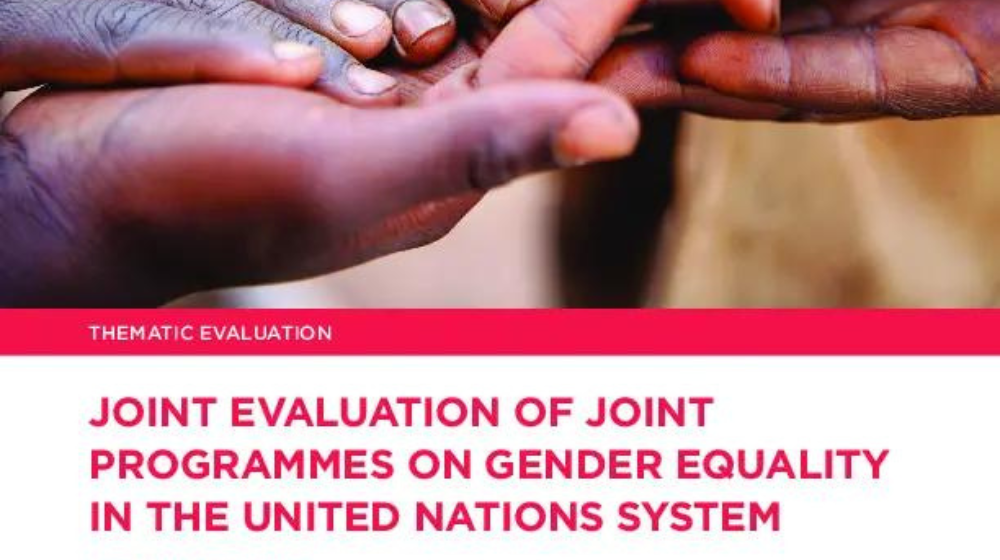 Joint evaluation of joint gender programmes in the UN system
