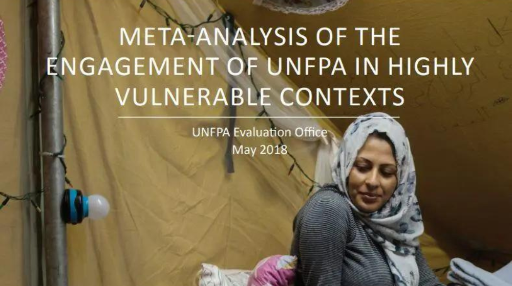 Meta-analysis of the engagement of UNFPA in highly vulnerable contexts