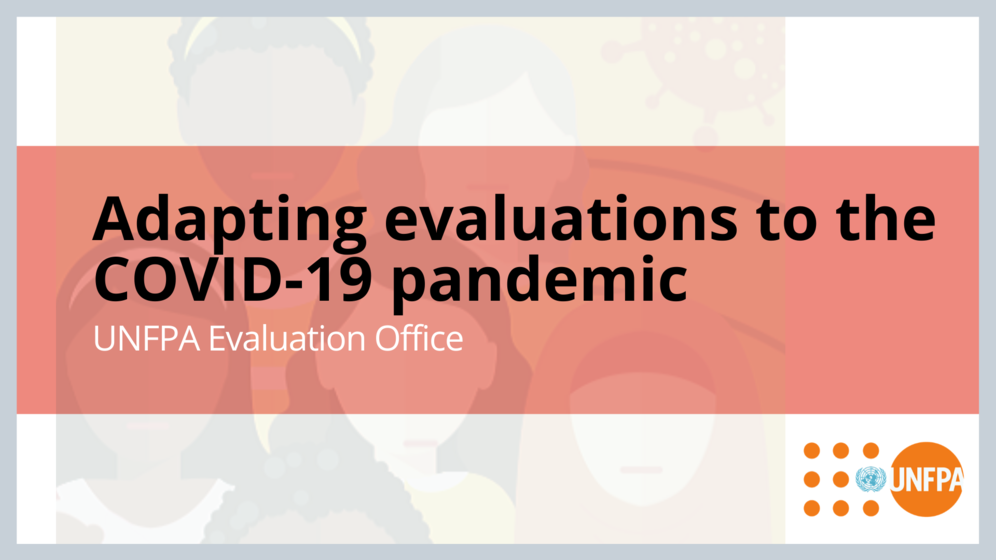 New! Adapting evaluations to the COVID-19 pandemic