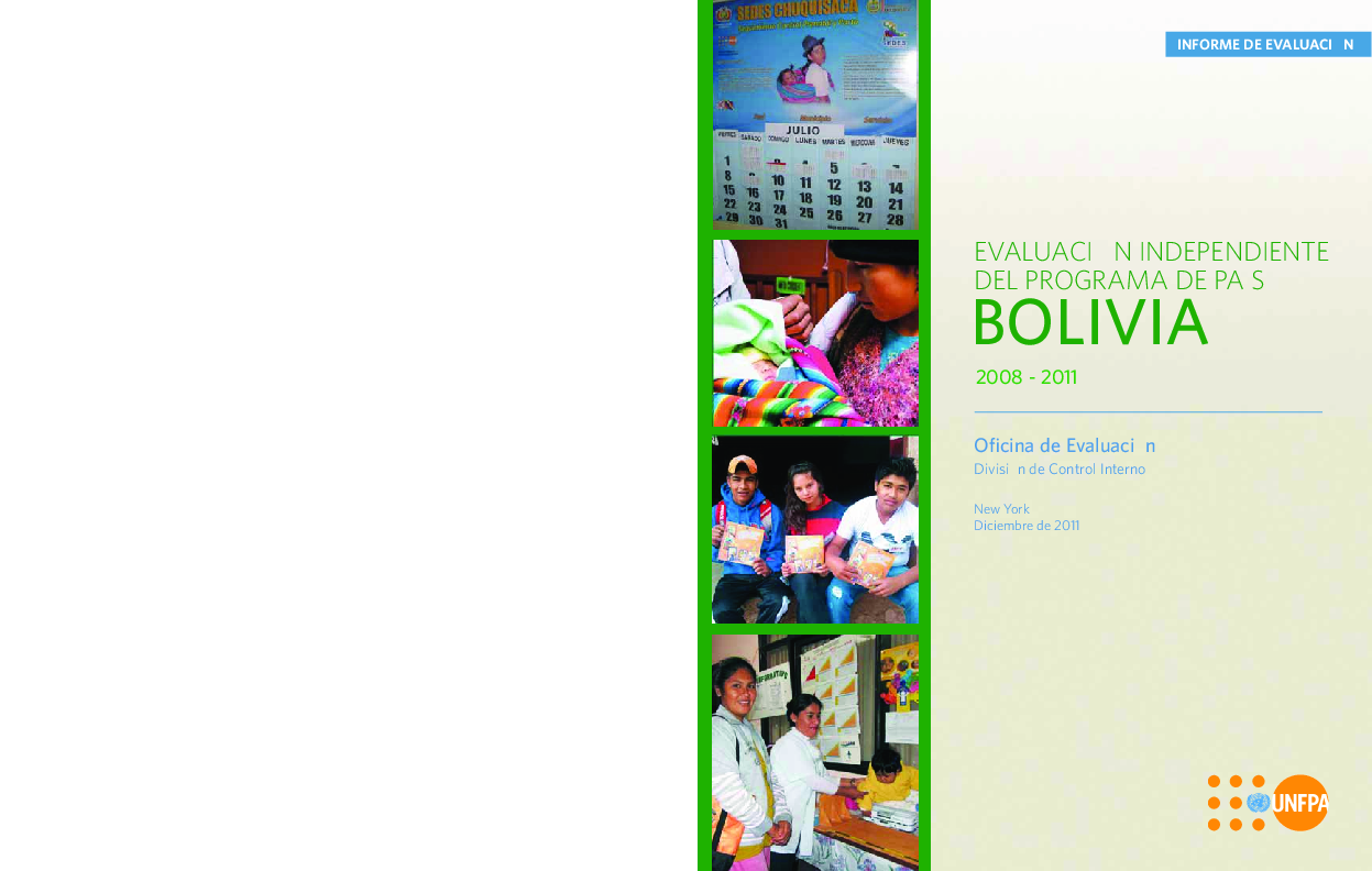 Bolivia Country Programme Evaluation