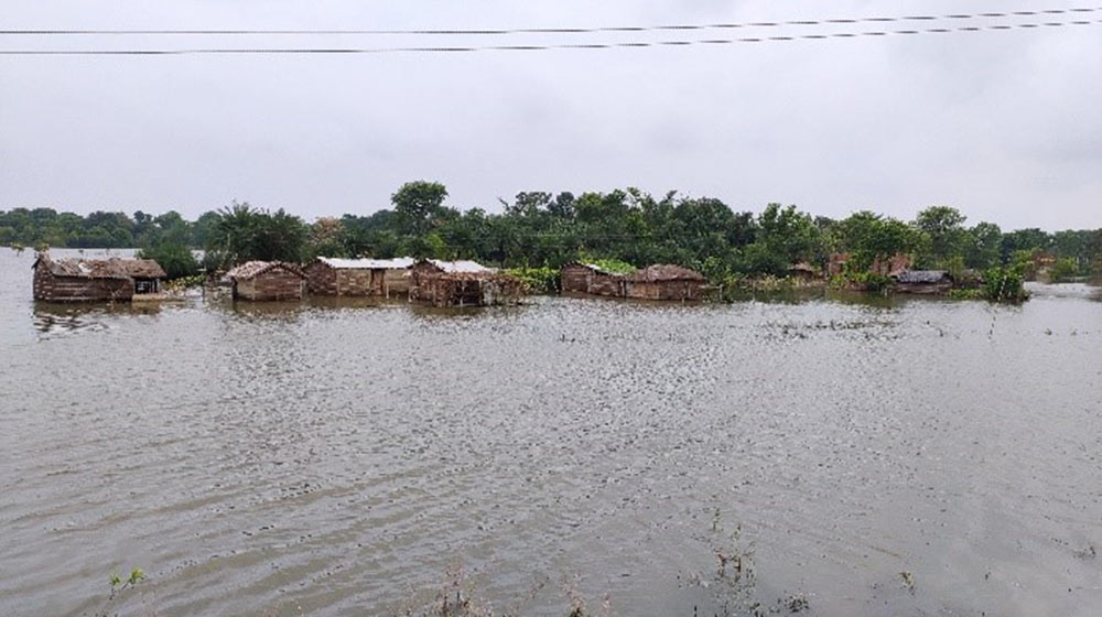 Doble calamidad tras el asalto de las inundaciones al estado de Bihar, en la India, en medio de la pandemia