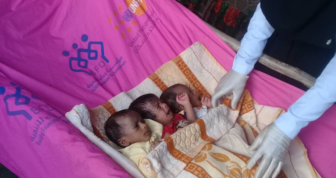 Delivering triplets in war-torn Yemen, under shadow of pandemic