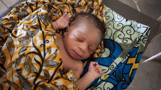 A sleeping baby.