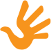 hand icon orange