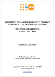 Enlisting the Armed Forces to Protect Reproductive Health and Rights