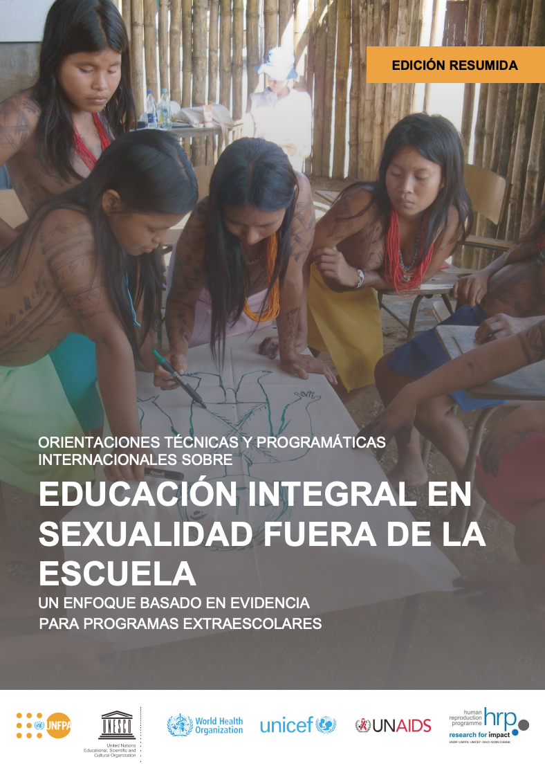 Orientaciones técnicas y programáticas internacionales sobre educación integral en sexualidad fuera de la escuesla