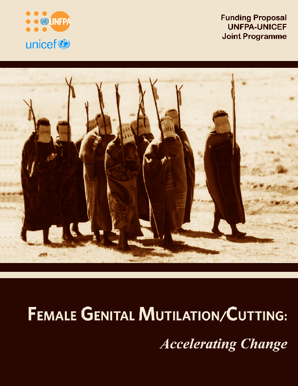 Female Genital Mutilation/Cutting Accelerating Change - Original Proposal (2009)