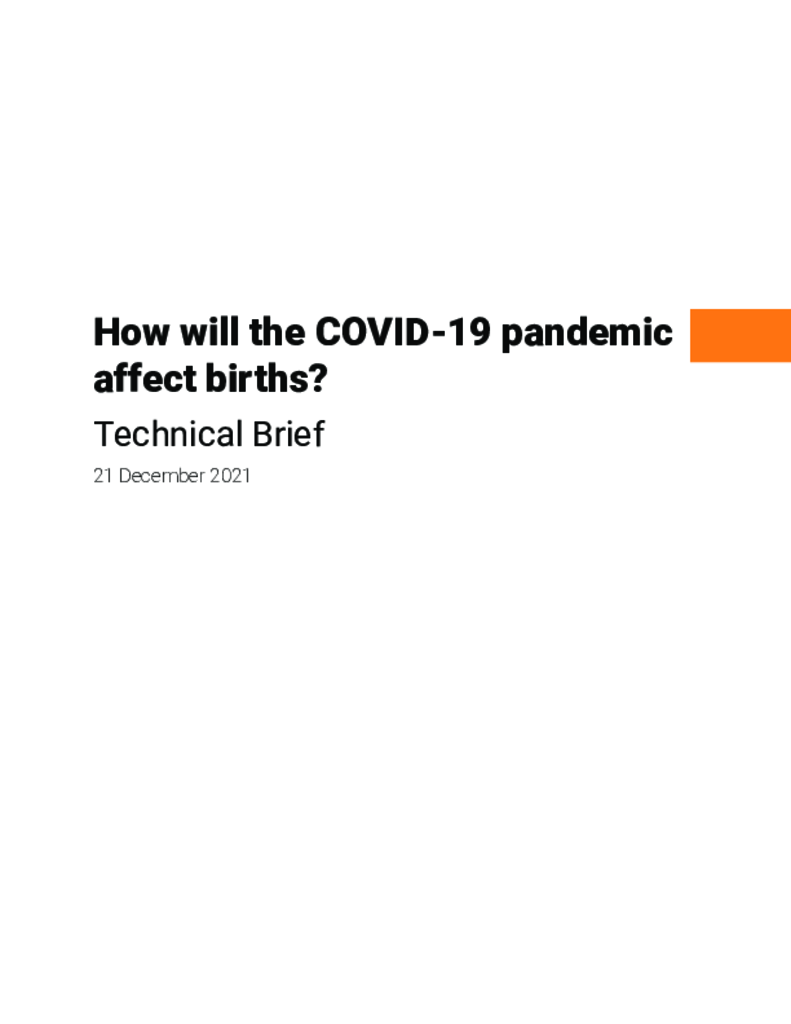 How will the COVID-19 pandemic affect births?