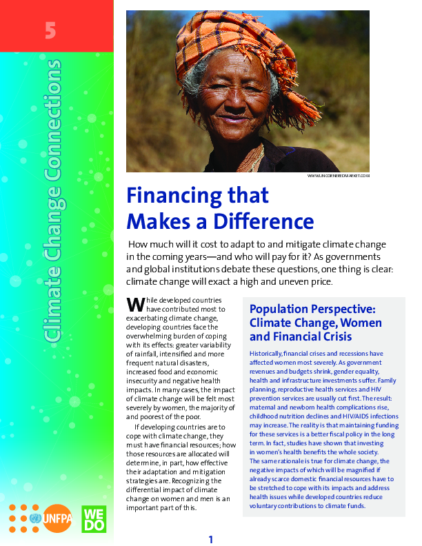 Financing that Makes a Difference