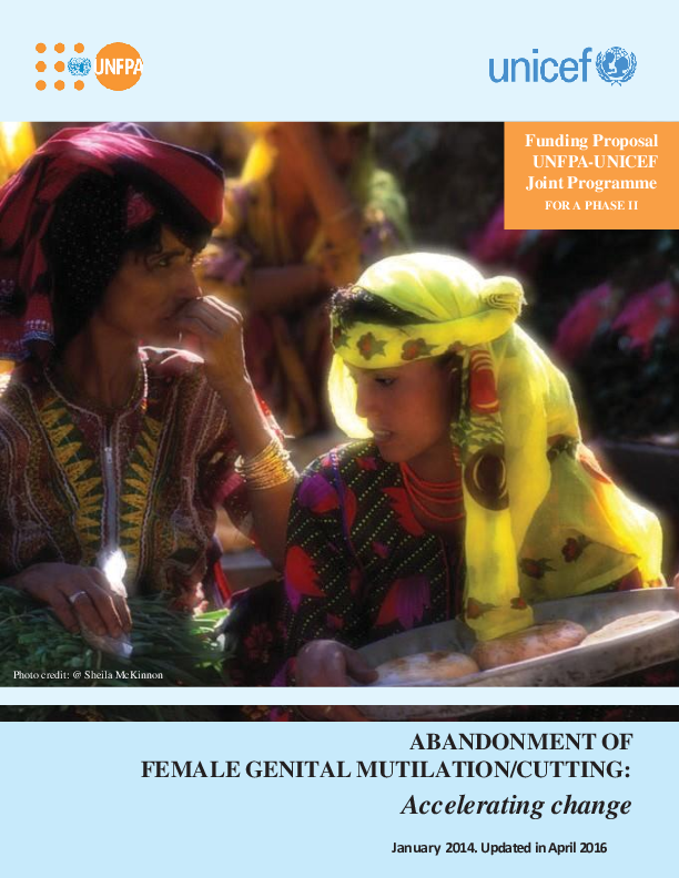 Funding Proposal UNFPA-UNICEF Joint Programme on Female Genital Mutilation (Phase II)