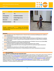 UNFPA Situation Report for Iraq - October 2014