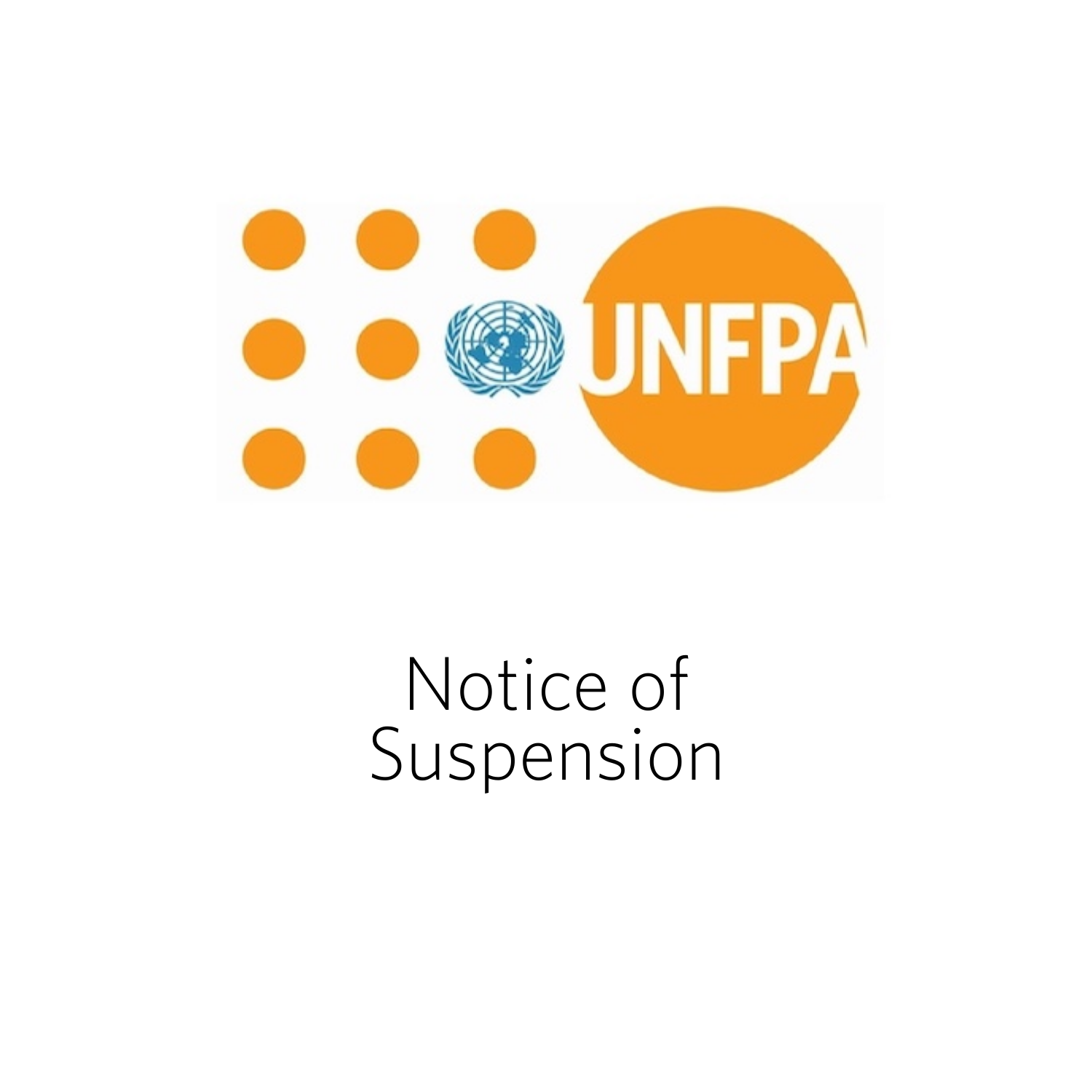 Update to UNFPA Notice of Suspension for MHL Healthcare Ltd.