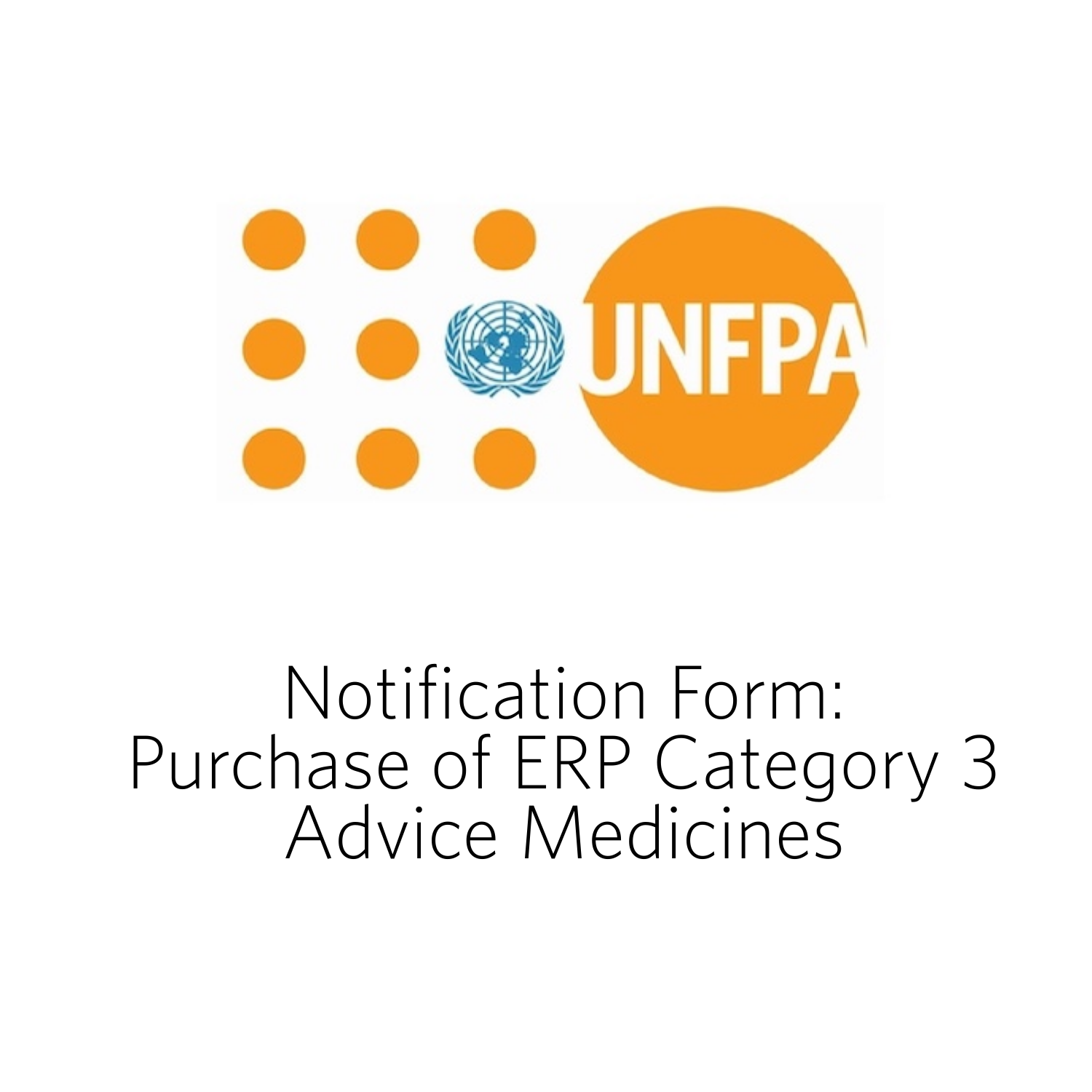 Notification Form for Purchase of ERP Category 3 Advice Medicines