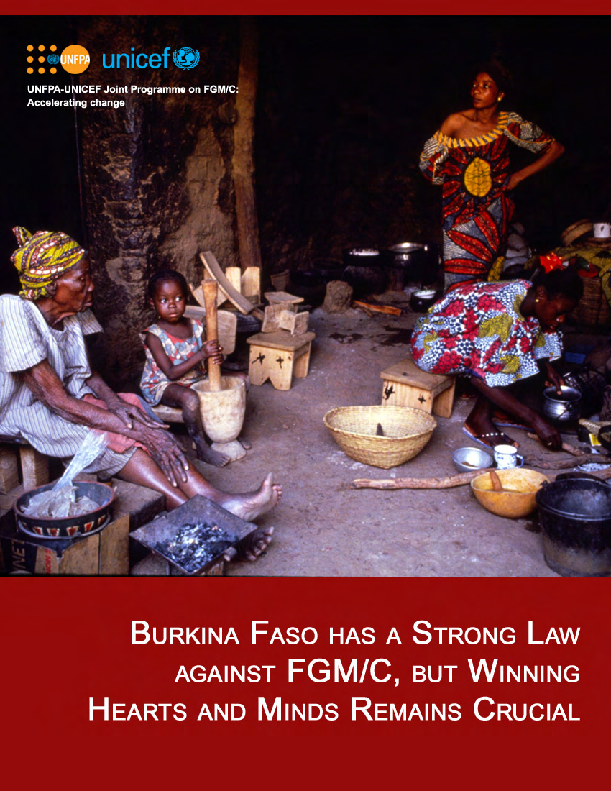 Burkina Faso has a strong law against FGM/C,but winning hearts and minds remains crucial