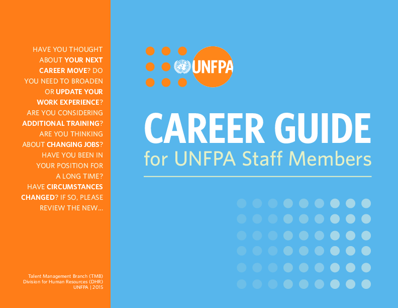 Guide de carrières pour le personnel du Fonds des Nations Unies pour la population (UNFPA)