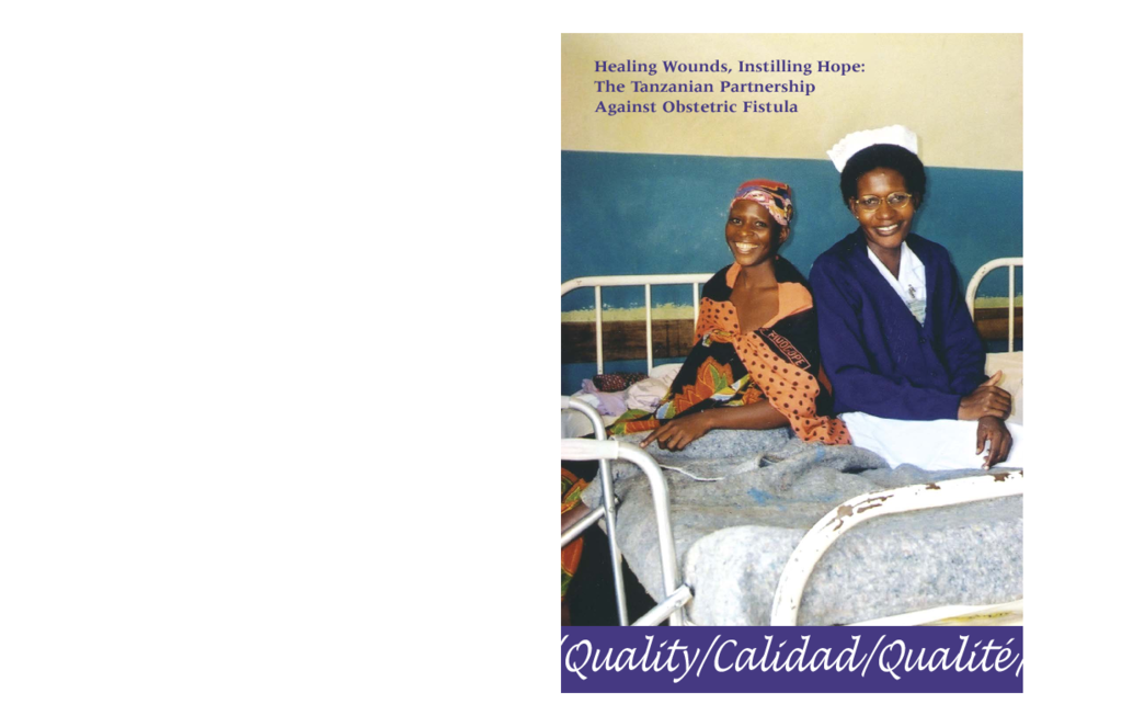 The Tanzanian Partnership Against Obstetric Fistula