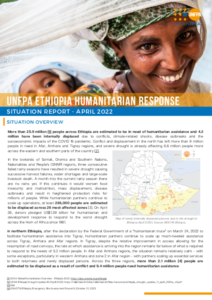 Ethiopia Humanitarian Response Situation Report – April 2022
