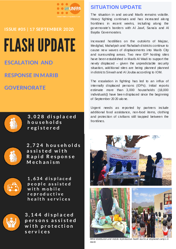 Escalation and Response in Marib Governorate in Yemen Flash Update #05