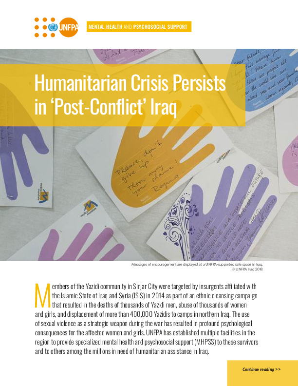 Humanitarian Crisis Persists in ‘Post-Conflict’ Iraq