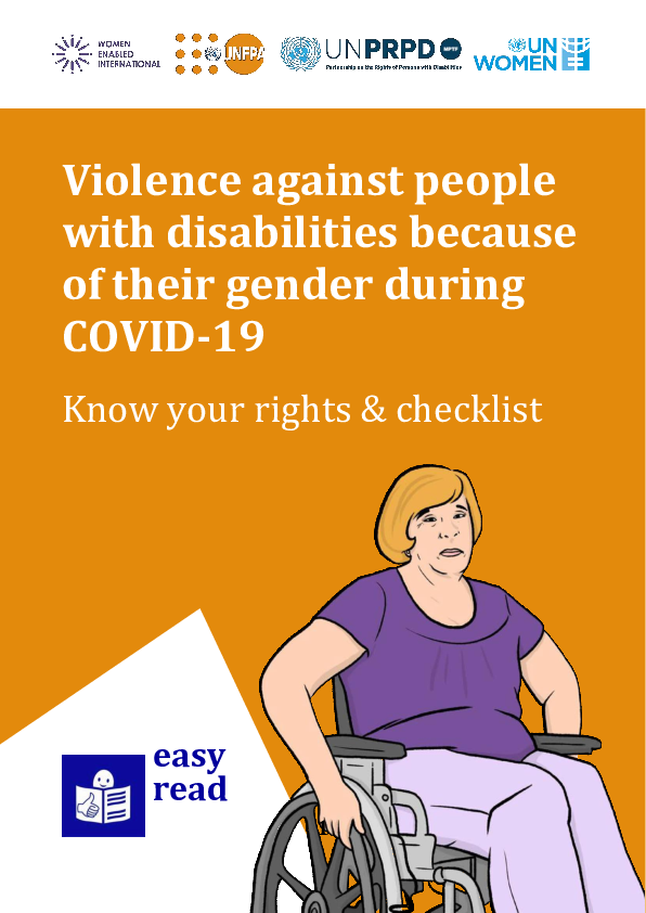 Easy Read: Violence against People with Disabilities because of their Gender During COVID-19 