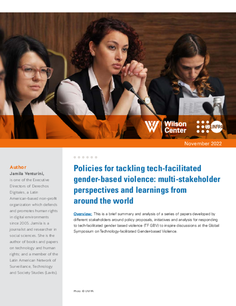 Technology-facilitated Gender-based Violence: Rights-based Regulation