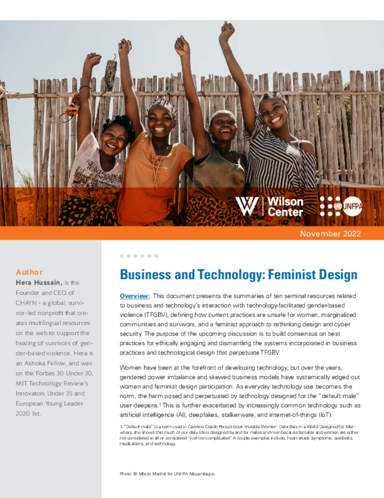 Technology-facilitated Gender-based Violence: Feminist Design