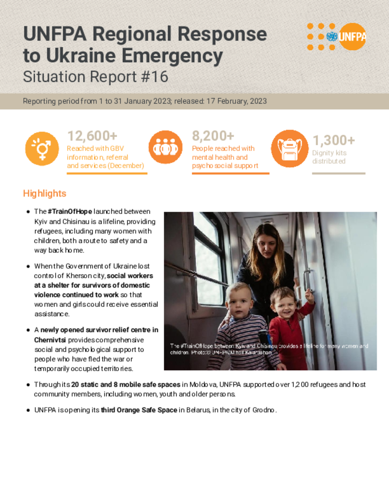 Ukraine Emergency Situation Report #16 - 17 February 2023