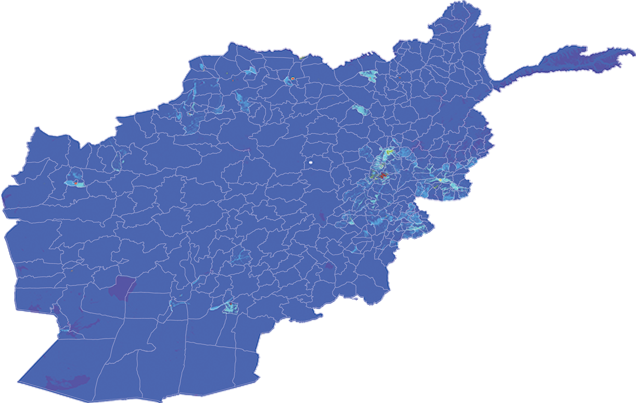 Afghanistan - Number and distribution of pregnancies (2012)