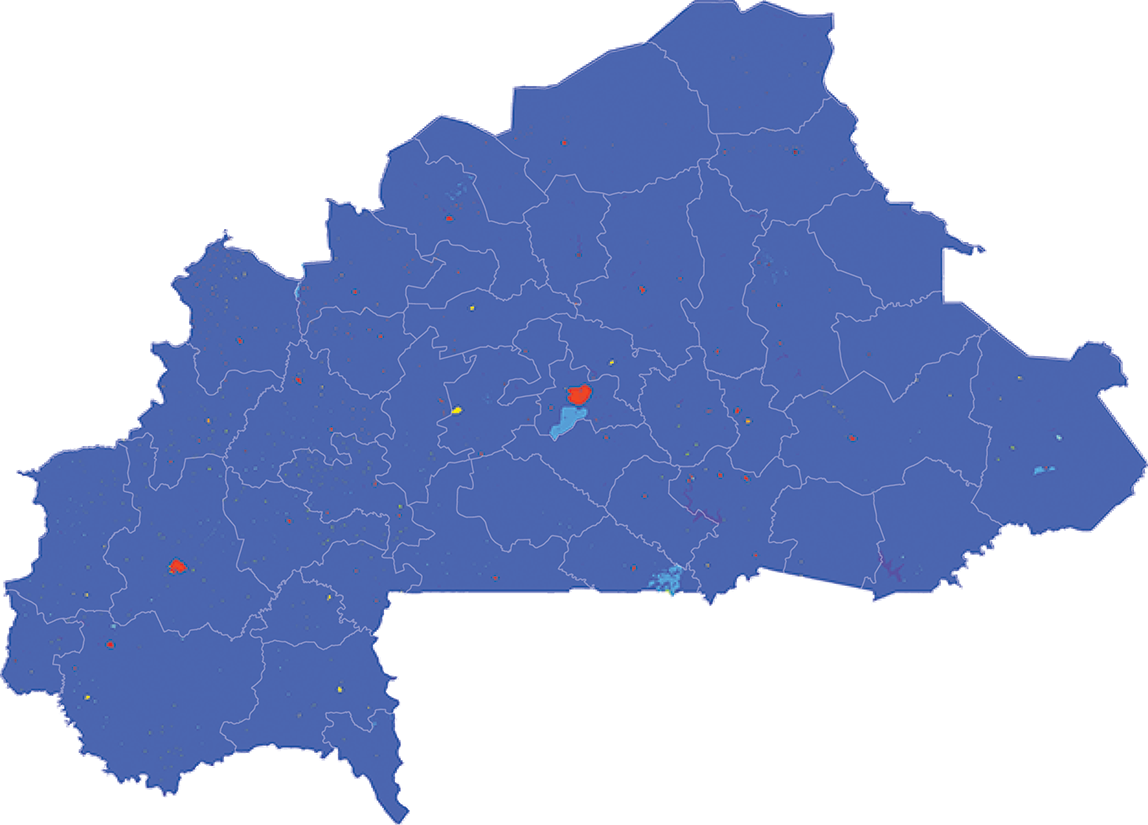 Burkina Faso - Number and distribution of pregnancies (2012)