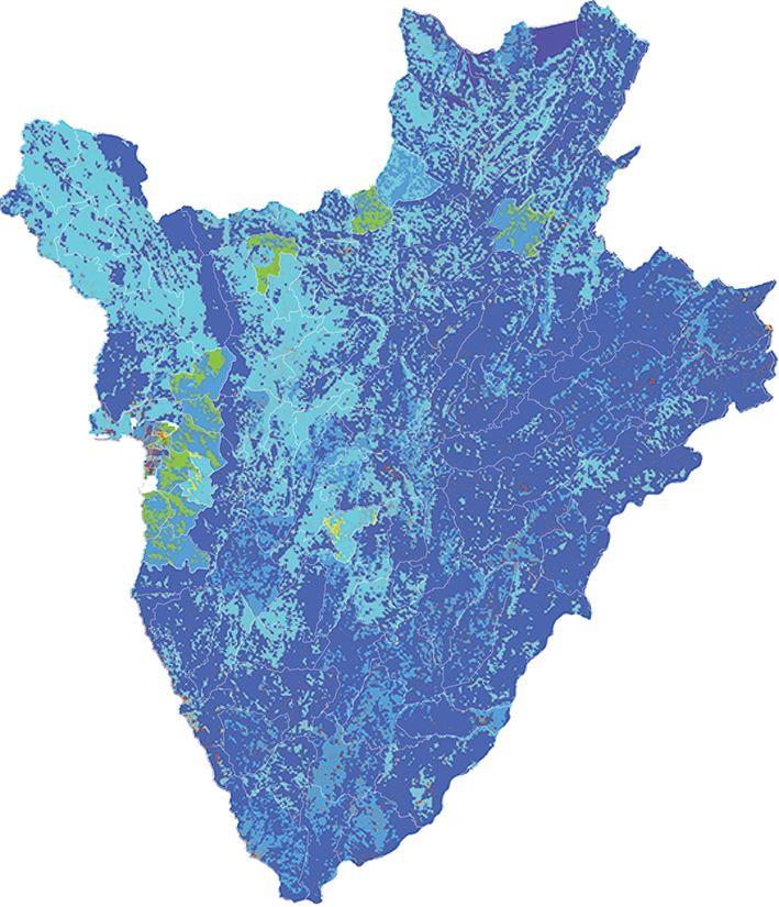 Burundi - Number and distribution of pregnancies (2012)