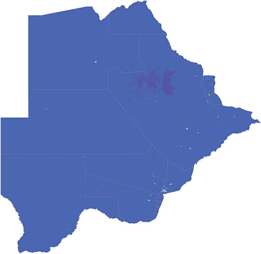 Botswana - Number and distribution of pregnancies (2012)