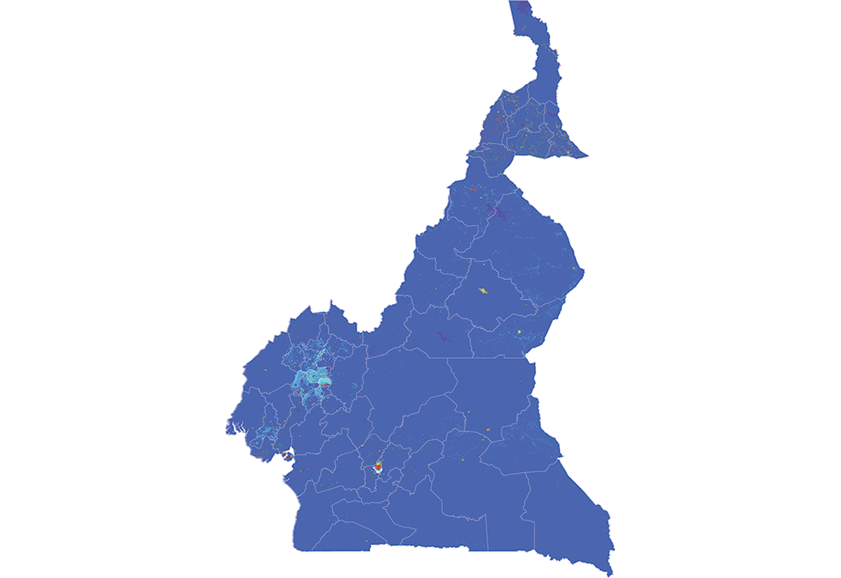 Cameroon - Number and distribution of pregnancies (2012)