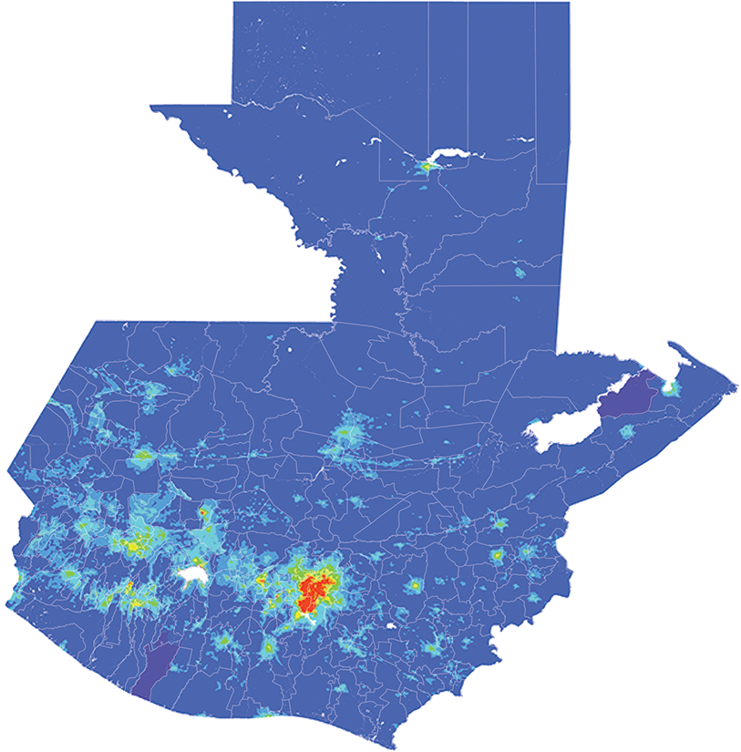 Guatemala - Number and distribution of pregnancies (2012)