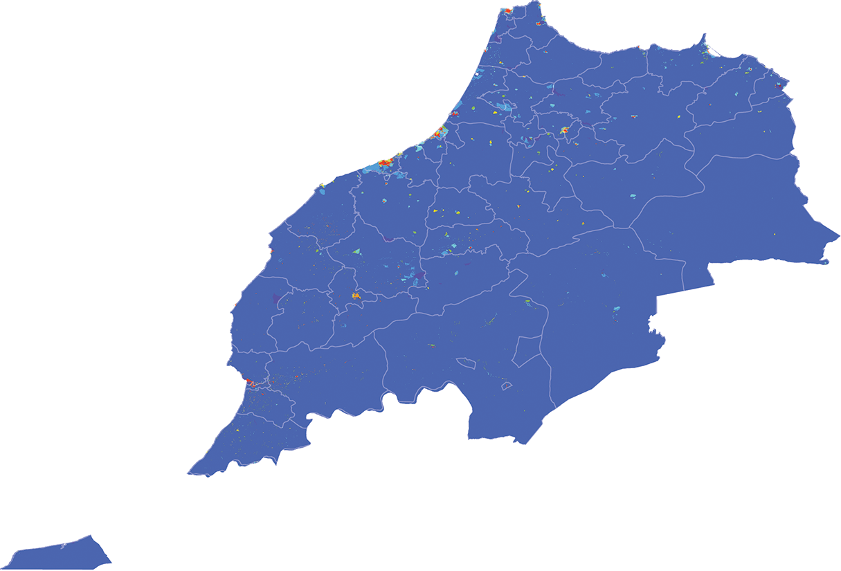 Morocco - Number and distribution of pregnancies (2012)