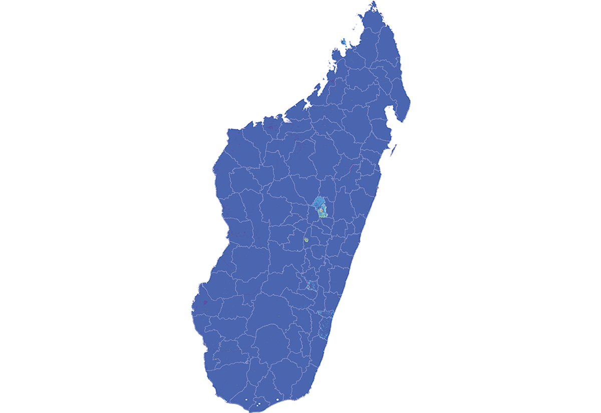 Madagascar - Number and distribution of pregnancies (2012)