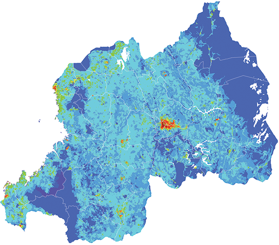 Rwanda - Number and distribution of pregnancies (2012)