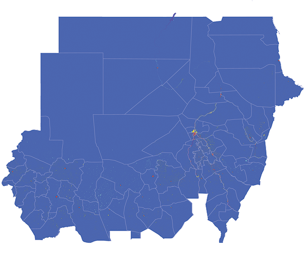 Sudan - Number and distribution of pregnancies (2012)