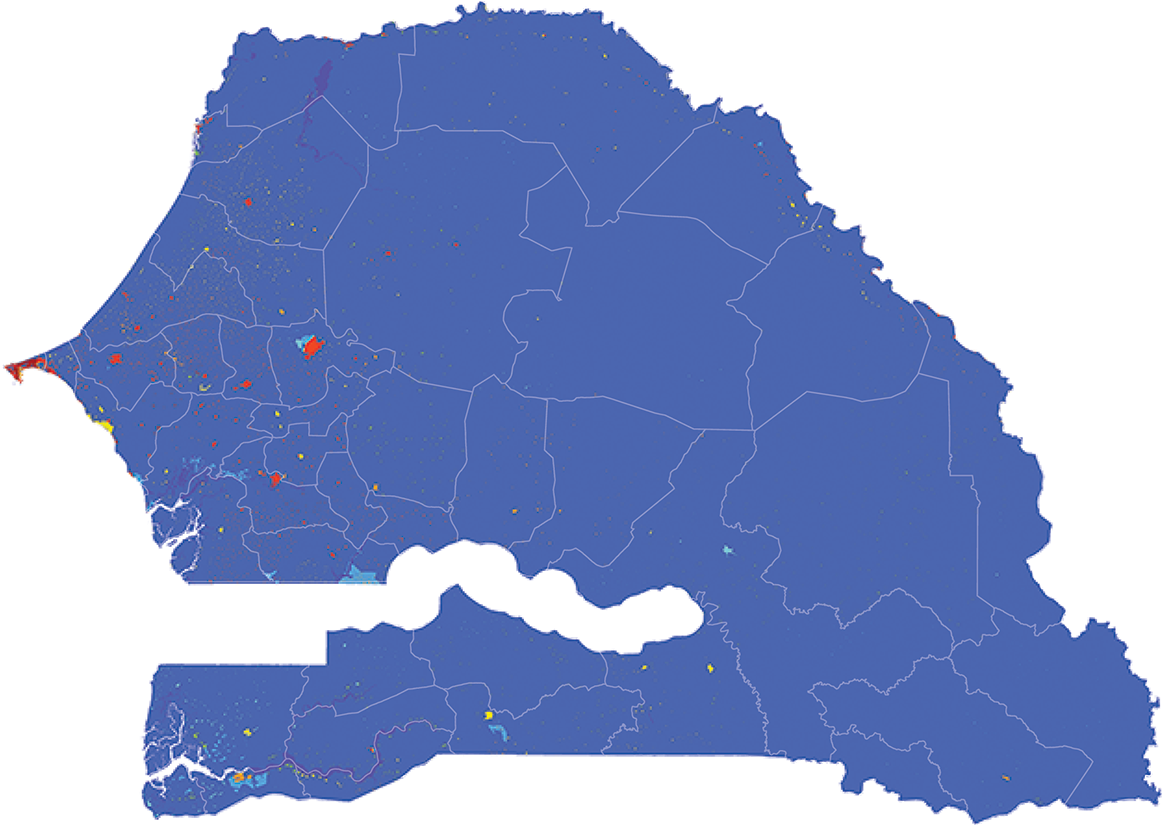 Senegal - Number and distribution of pregnancies (2012)