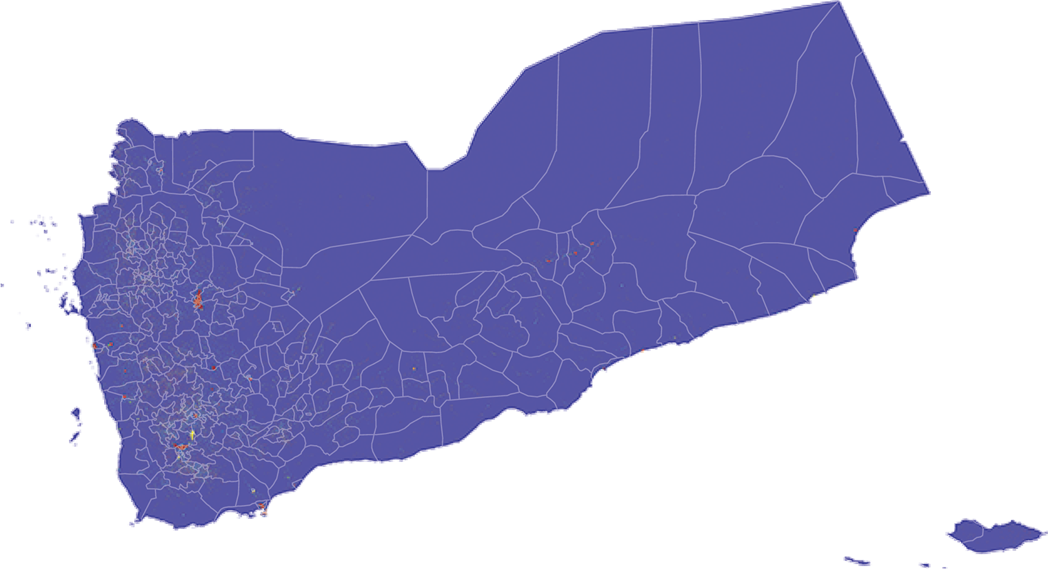 Yemen - Number and distribution of pregnancies (2012)