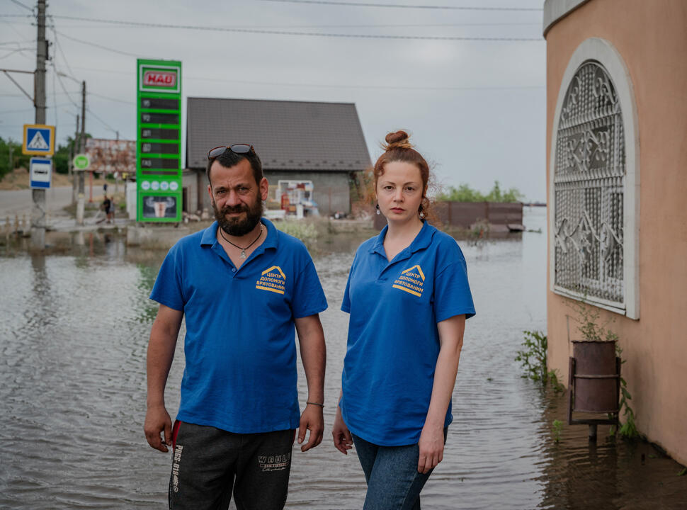 “Places I loved have simply disappeared”: A UNFPA psychologist turns rescue worker after the destruction of Ukraine's dam