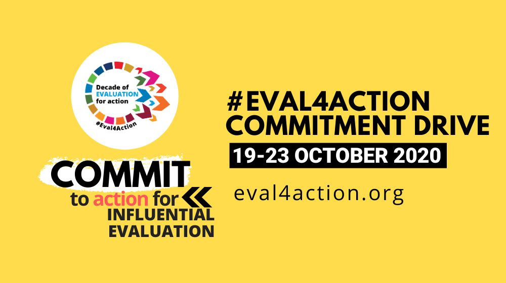 At the #Eval4Action Commitment Drive, UNFPA and UN Secretary-General's Envoy on Youth commit to action for influential evaluation